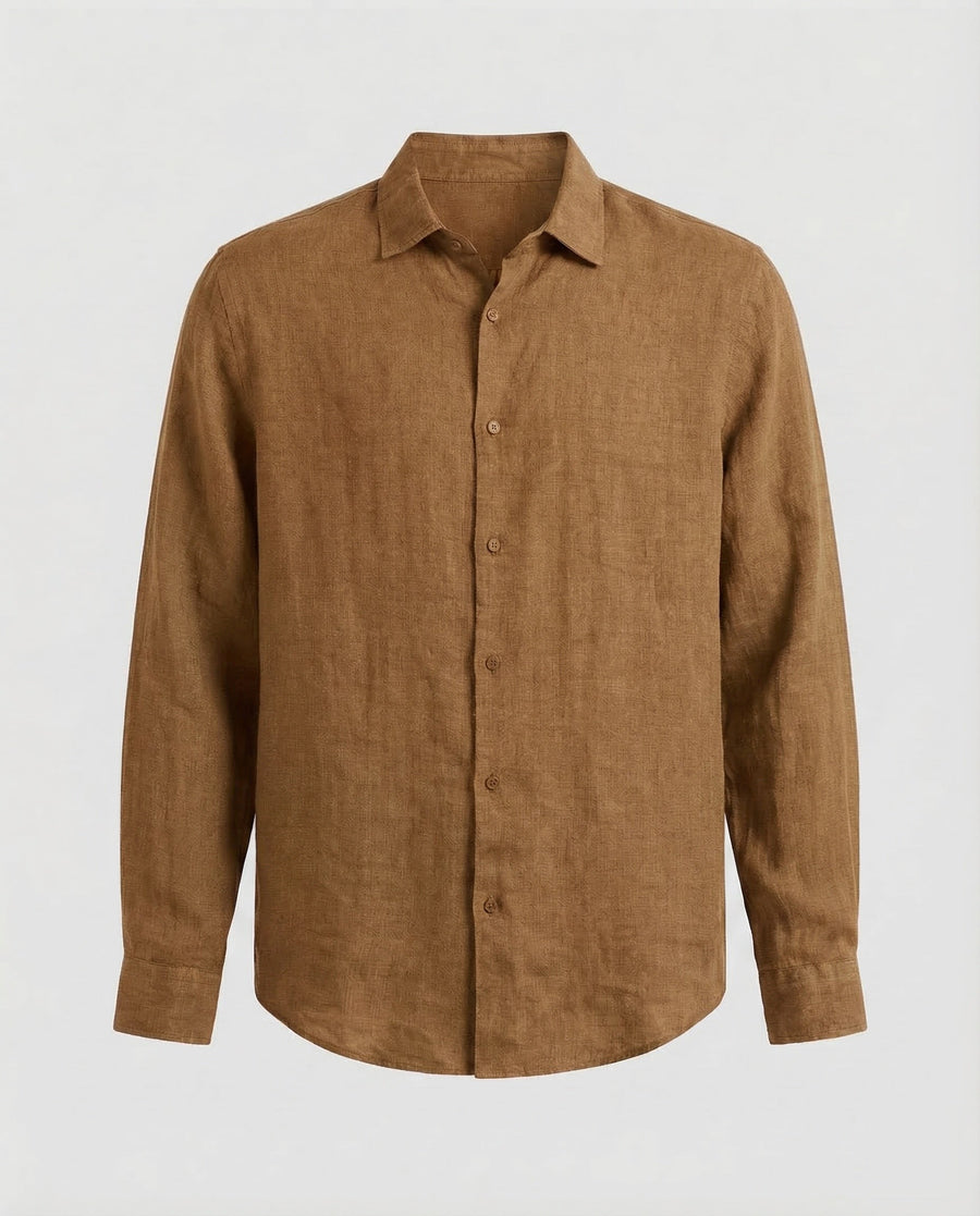 Kai Linen Shirt in Karamell