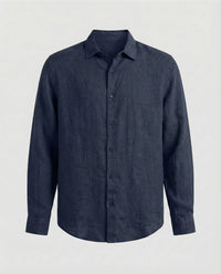 Kai Linen Shirt in Navy