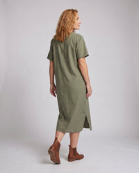 Kaia Airy Linen Mini Dress