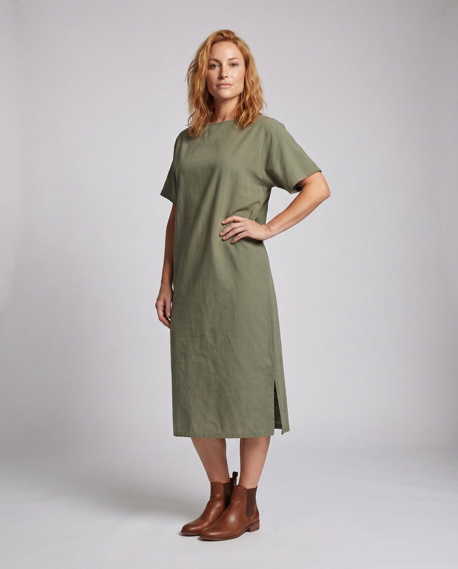Kaia Airy Linen Mini Dress