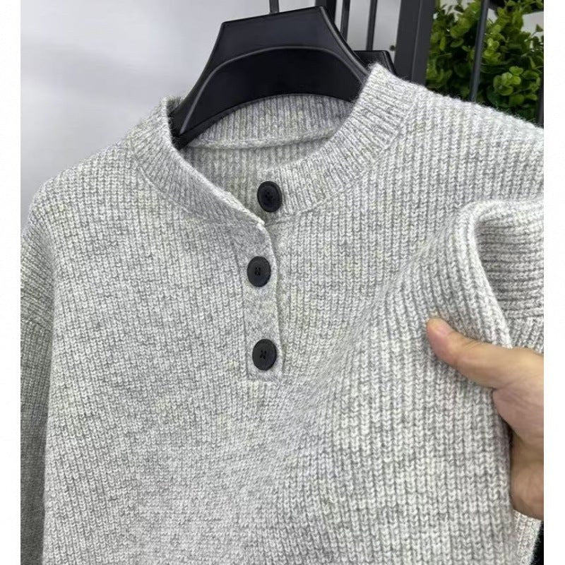 Kaia Knit Sweater in Light Grey