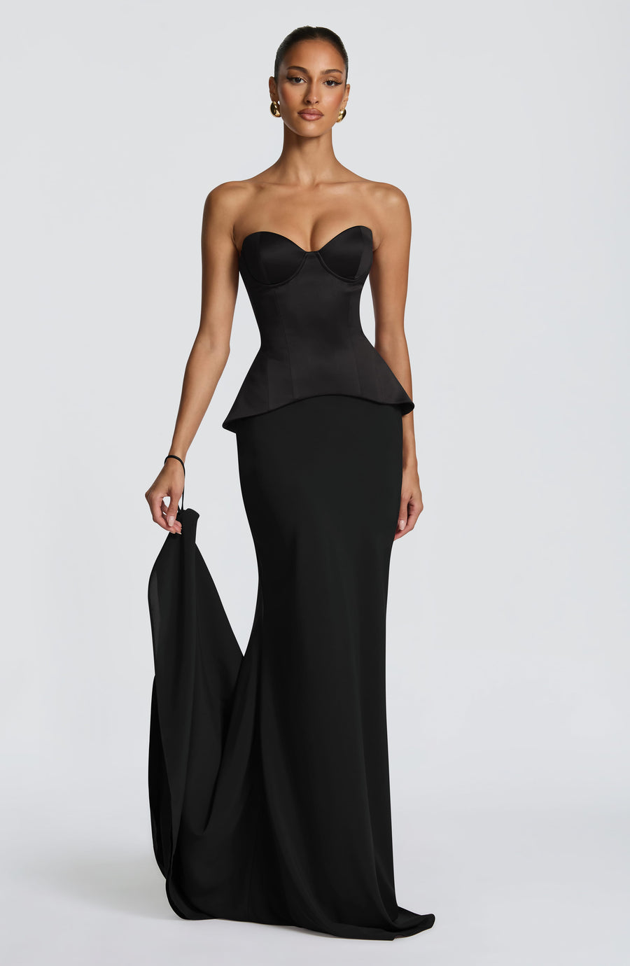 Louise Maxi Skirt in Black