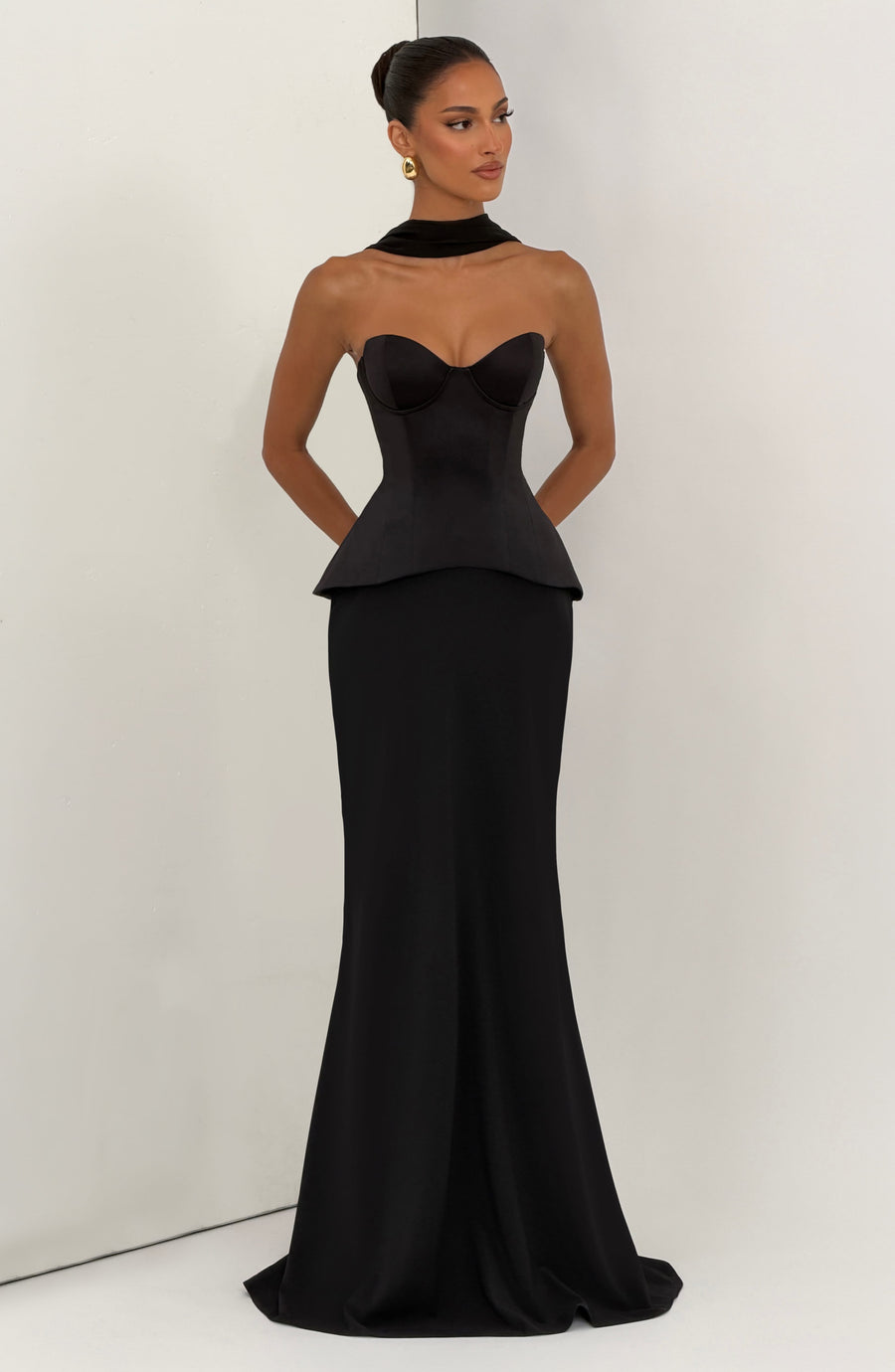 Louise Maxi Skirt in Black