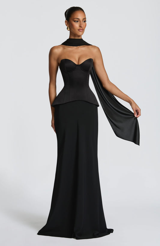Louise Maxi Skirt - Black