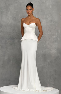 Louise Maxi Skirt in Ivory