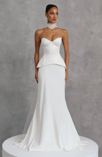 Louise Maxi Skirt in Ivory