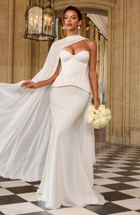 Louise Maxi Skirt in Ivory