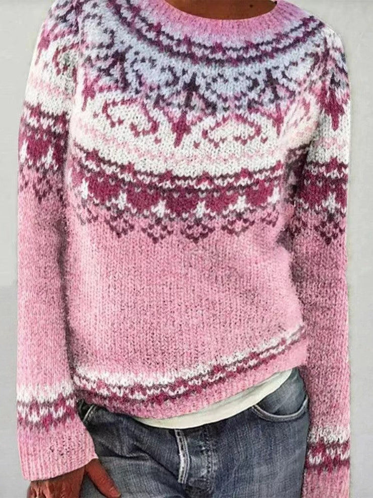 Jasmin | Women's Festive Reindeer Knit Christmas Sweater