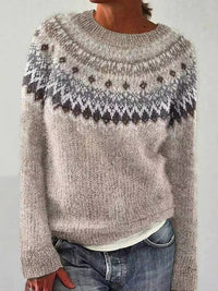 Jasmin | Women's Festive Reindeer Knit Christmas Sweater