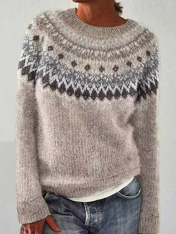 Jasmin | Women's Festive Reindeer Knit Christmas Sweater