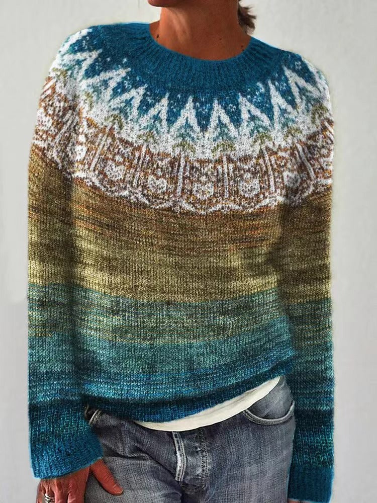 Jasmin | Women's Festive Reindeer Knit Christmas Sweater