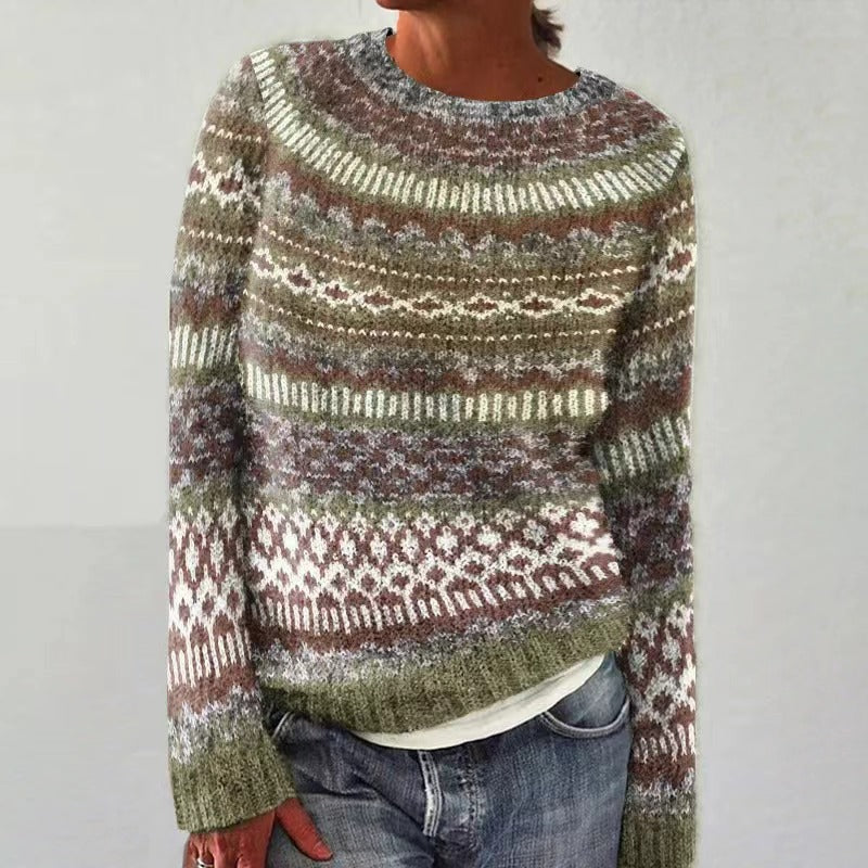 Jasmin | Women's Festive Reindeer Knit Christmas Sweater