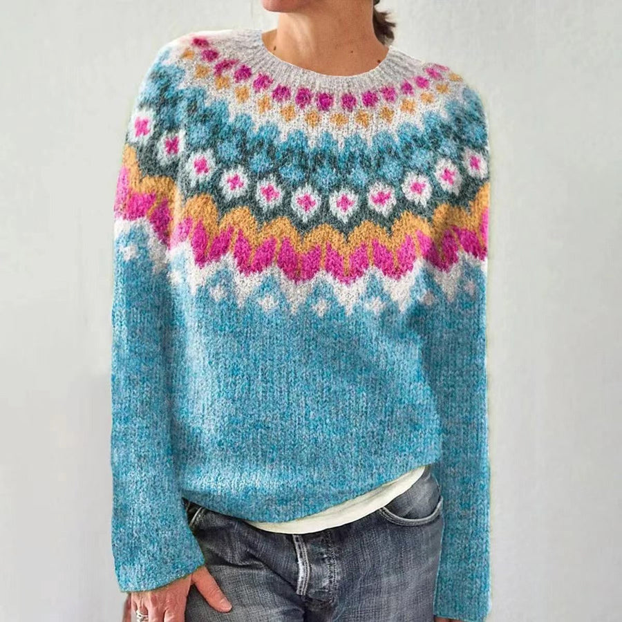Jasmin | Women's Festive Reindeer Knit Christmas Sweater