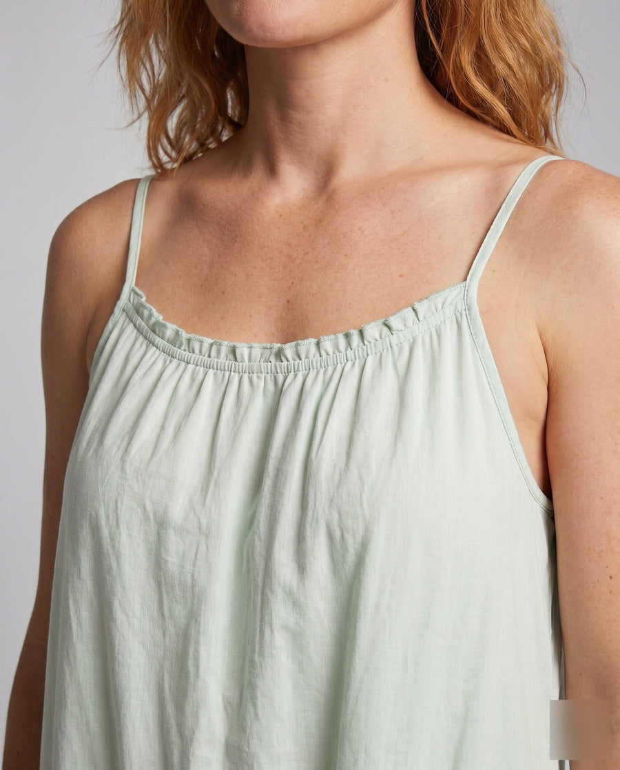 Kalia Airy Linen Maxi Dress with Ruffles
