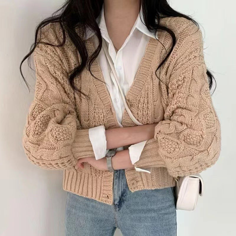Kalia Knit Cardigan in Khaki