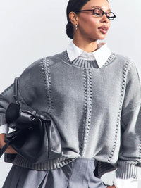 Kalia Knit Sweater in Grey