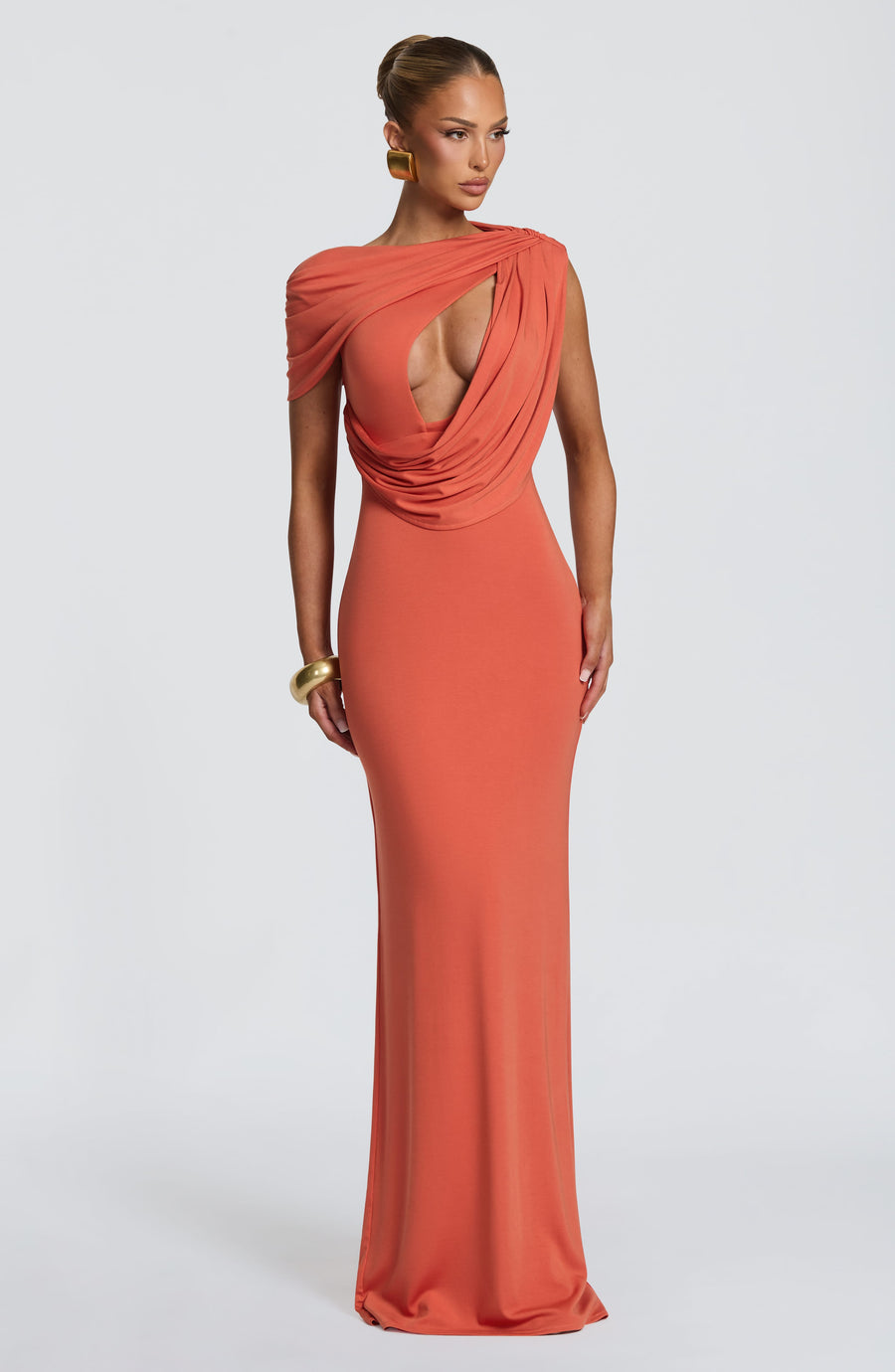 Ruth Maxi Dress – Burnt Orange