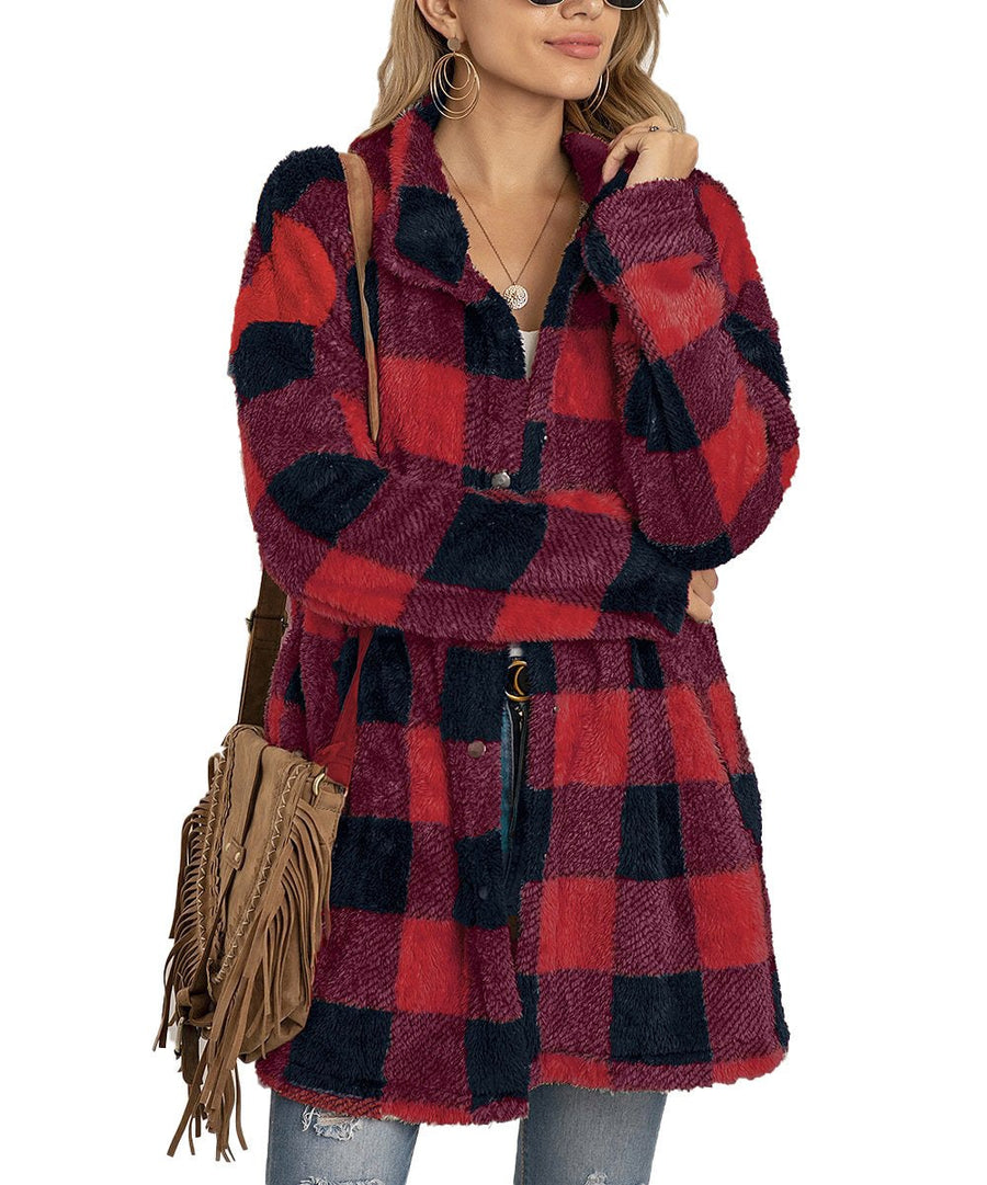 Kara Jacket with Pockets in Wine Red