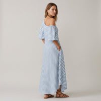 Kara One-Shoulder Maxi Dress in Azure