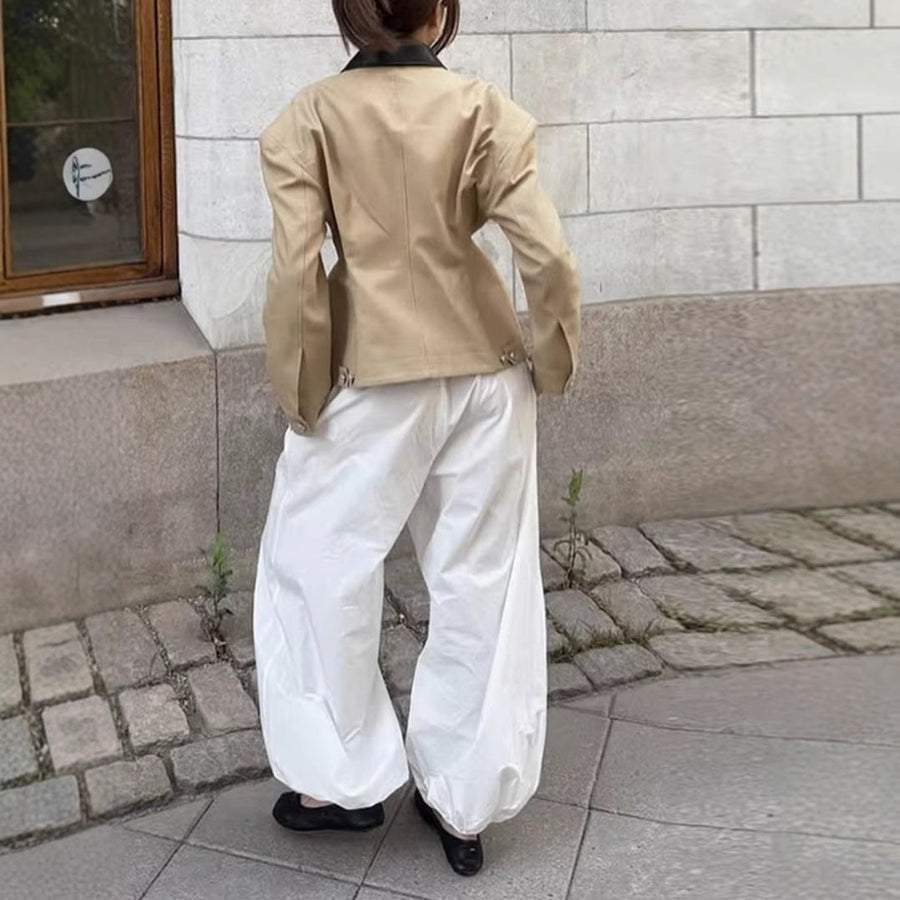 Kara Quilted Jacket with Pockets in Khaki