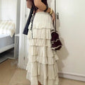 Kara Skirt with Elastic Waist and Ruffles