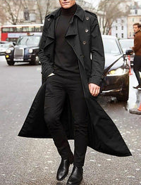 Karel Trench Coat in Black