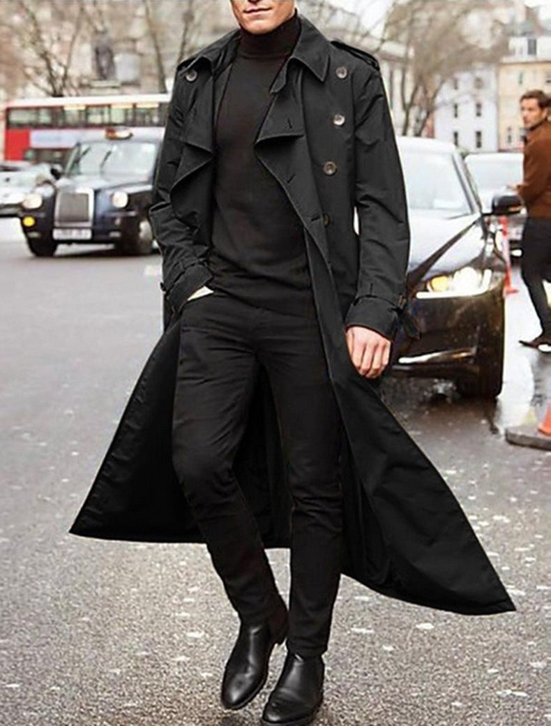 Karel Trench Coat in Black