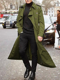 Karel Trench Coat in Green