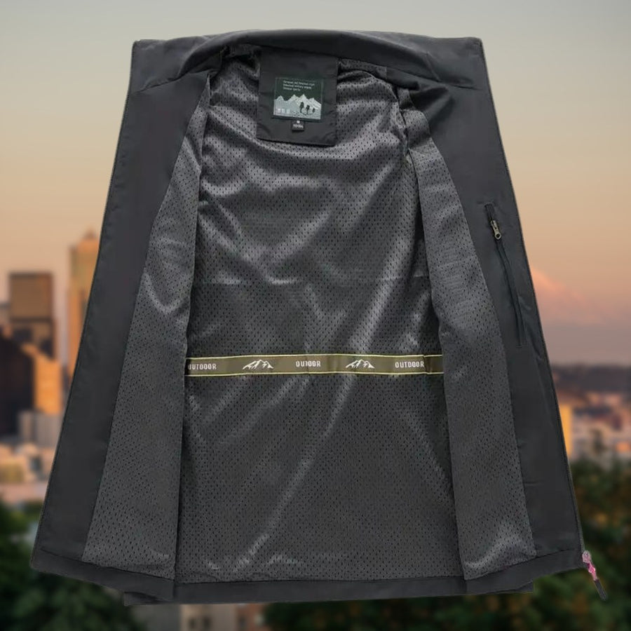 Karel Vest with Zip Front and Pockets