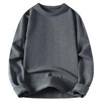 Karina Elegant Sweater with Crew Neck in Black