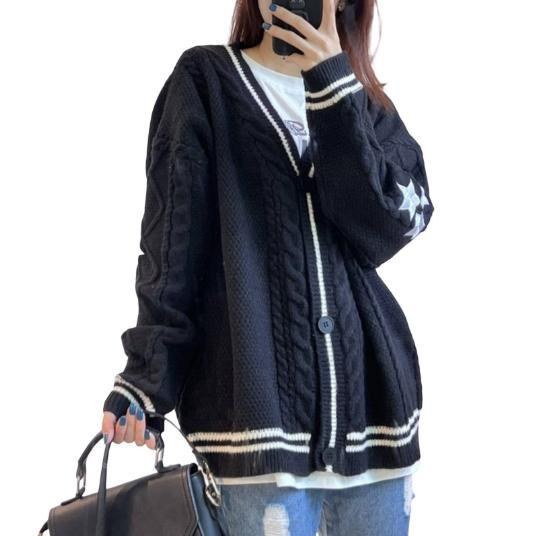 Karina Knit Cardigan in Navy