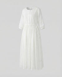 Karina Linen Maxi Dress in White