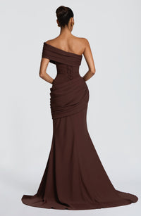Anaya Gown – Plum Brown