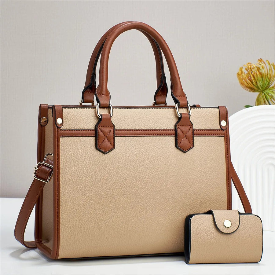 Kate Klein Leather Tote in Beige