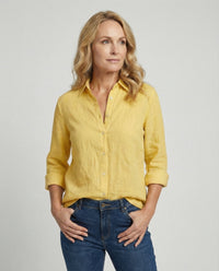 Katia Casual Linen Blouse with Button Front