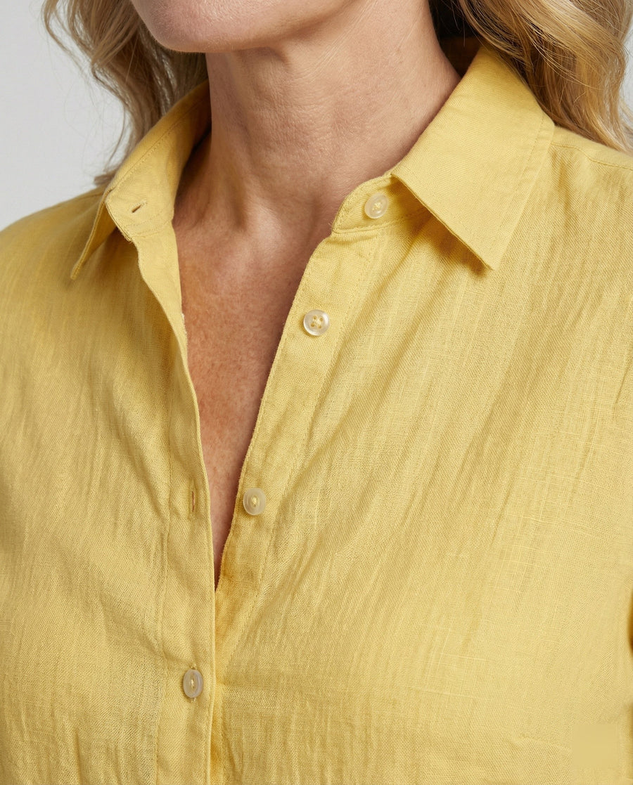 Katia Casual Linen Blouse with Button Front