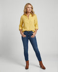 Katia Casual Linen Blouse with Button Front