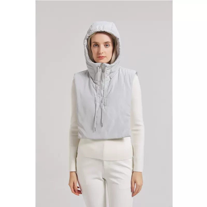 Katia Vest with Hood in Black