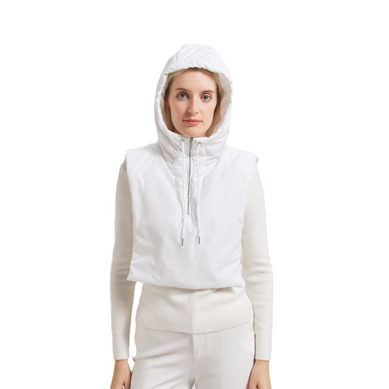 Katia Vest with Hood in Grey