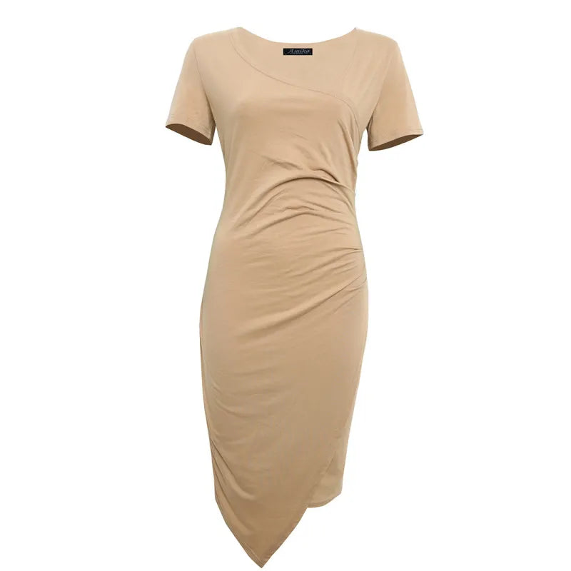 Katie | Women's Classic Short Sleeve Bodycon Dress