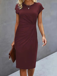Katie | Women's Classic Short Sleeve Bodycon Dress