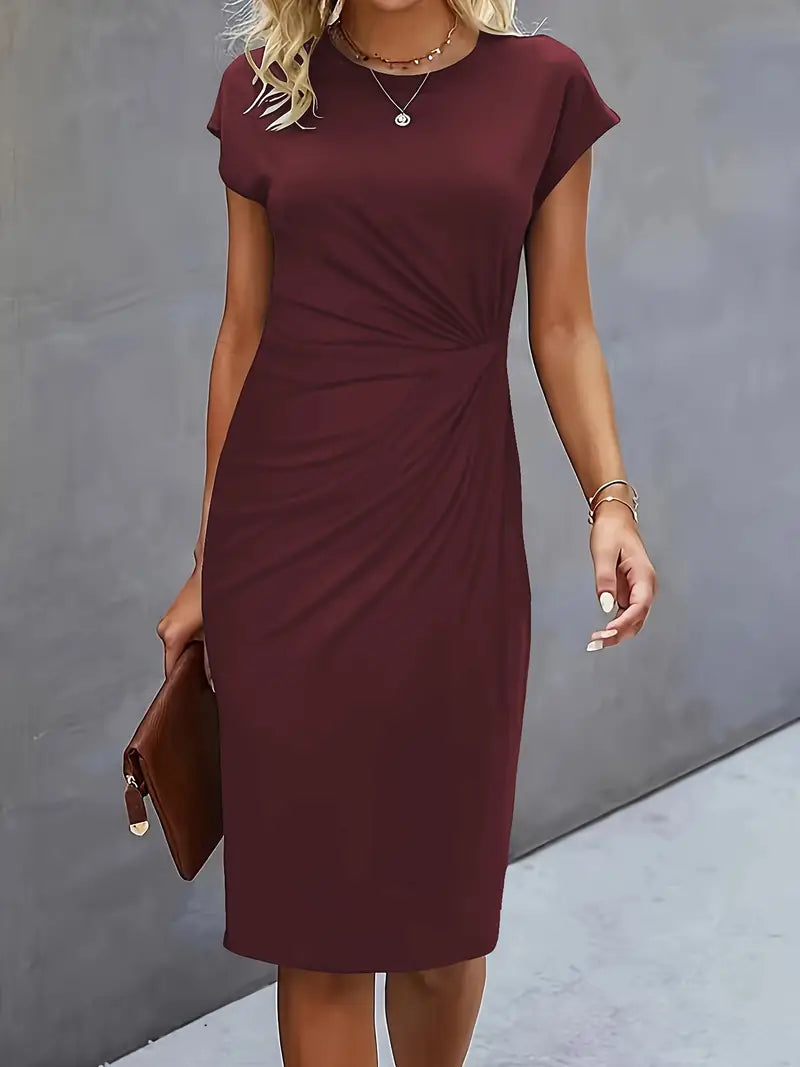 Katie | Women's Classic Short Sleeve Bodycon Dress