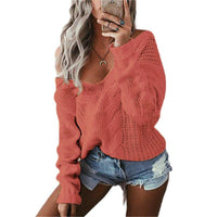 Katja Casual Knit Sweater in Red