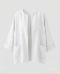 Katja Linen Jacket in Beige