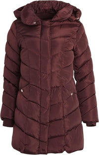 Katja Parka in Wine Red