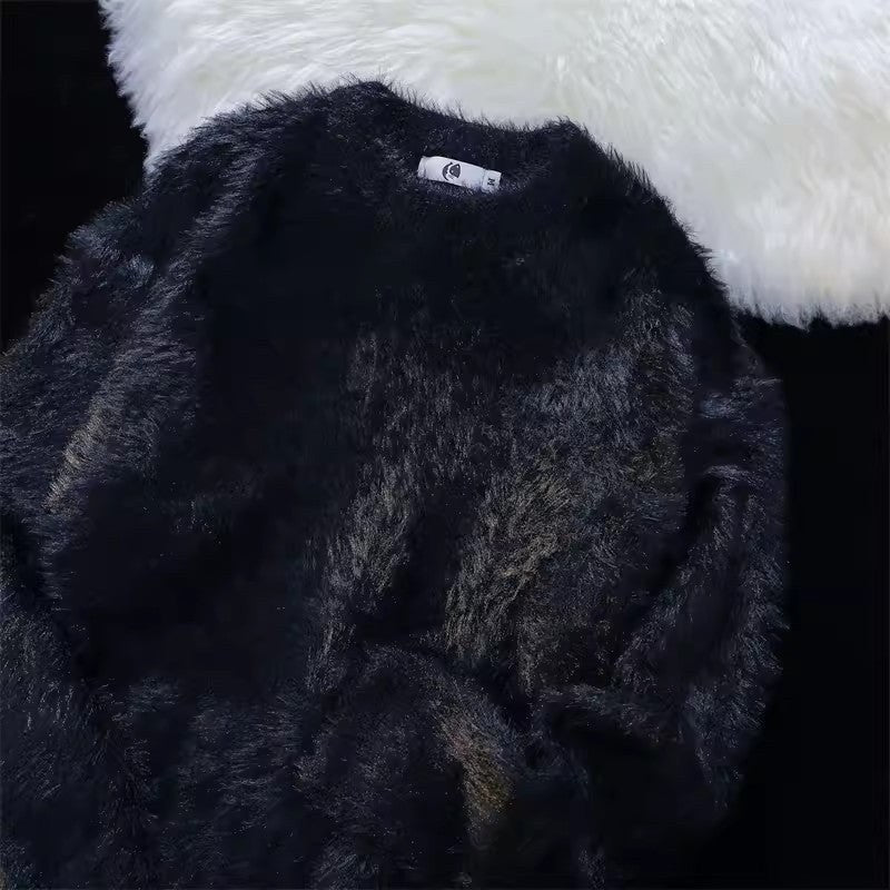 Katja Sweater with Crew Neck in Black