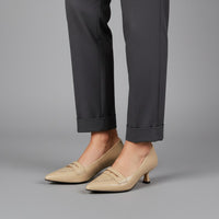 Katrina Kitten Heel Pump in Apricot