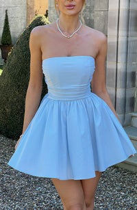 Sasha Mini Dress – Blue