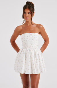 Sasha Mini Dress – Blush Floral Print