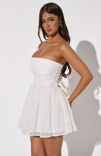 Sasha Mini Dress – Ivory Sparkle